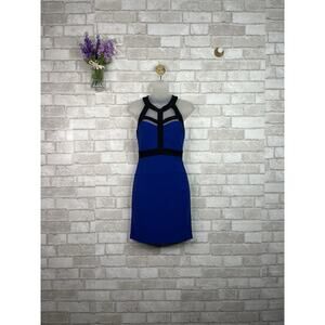 Crystal Doll Blue Bodycon Cutout Dress